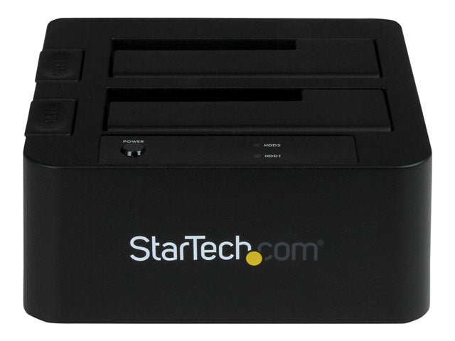 StarTech.com Dual-Bay USB 3.0 eSATA to SATA Hard Drive Docking Station, USB Hard Drive Dock, External 2.53.5 SATA IIIIII, SSDHDD Docking Station, Hot-Swap Hard Drive Bays
